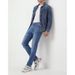Men's Distressed Skinny Jeans Light Blue Stretchy Tight Fitting Mid Waist Pencil Pants Casual Cotton Trousers For Spring Autumn_mkmklike.com