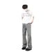 Vintage Wash Grey Straight Leg Jeans for Men Classic Clean Fit Distressed Denim Comfortable Casual Wear_mkmklike.com