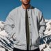 Cross-Border Foreign Trade Autumn Winter American Style Stand Collar Baseball Long Pants Fleece-Lined Casual Jacket_mkmklike.com