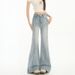 SYi Loose-fitting Flared Slimming Jeans Women, 2025 Spring New Wide-leg Floor-length Drapey Pants For Women_mkmklike.com