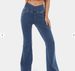 Ultra-Stretch Flare Jeans For Women - High Waist Comfort Fit, Anti-Bacterial Fabric, Versatile For Yoga & Casual Wear (Multiple Colors & Sizes)_mkmklike.com