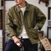 Men's Clothing Workwear Jacket For Men Autumn Loose Casual Brown Vintage Unwaxed Hunting Jacket_mkmklike.com