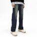 Nordmann American Retro Washed Jeans For Men Loose Straight Workwear Autumn Winter Trendy Brand Cool Versatile Casual Pants_mkmklike.com