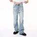 Men's Clothing Basic Simple Washed Flared Jeans Casual_mkmklike.com