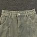 Yellow Mud Dyed Niche Structured Jeans For Men, Washed Worn In American Style, Loose Casual, Cool And Straight Wide Leg_mkmklike.com