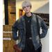 Loom European And American High Street Hip Hop Stand Collar Denim Zipper Cool Jacket Fashionable Top Design Men_mkmklike.com