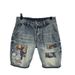 Men's Patch Embroidered Denim Shorts Handsome High Street Retro Casual Summer Fashion Brand_mkmklike.com