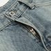 Men's Clothing Reverse Wear Workwear Design Denim Five Point Pants High Street Trend Niche Personality Washed Straight Shorts_mkmklike.com