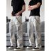 Retro Splatter Paint Jeans For Men - Straight To Slightly Flared Vintage Denim Pants With Long & Relaxed Fit_mkmklike.com