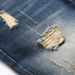 Men's Straight Fit Distressed Denim Jeans - Classic Blue Washed Cotton Trousers For Casual Wear_mkmklike.com