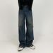 Nordmann Washed Vintage Jeans Men Straight New Casual Pants American High Street Trend Loose Long Trousers_mkmklike.com