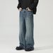LKTM Men's Cleanfit Flared Slim Pants Archer0603 Vibe Lightning Burst Blue Jeans_mkmklike.com