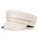 Hot Sale Ladies New Trendy Casual Pu Leather Flat Top Beret Women Men Octagon Hat Hot Sale_mkmklike.com