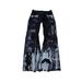 Dark Punk Streetwear Jeans For Men & Women – Y2K Color Block Denim Pants, Baggy Wide Leg Casual Jeans, Harajuku Fashion, Unisex Grunge Style_mkmklike.com