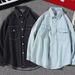 Light Ripe Style Spring And Autumn Clothes Top Korean Loose Long-sleeved Shirt Men's Trend Washed Denim Shirt_mkmklike.com
