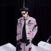 Streetwear Tie-Dye Jeans For Men - Oversized Straight Leg Denim Pants With Gradient Wash Breathable Cotton Construction_mkmklike.com