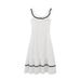 Women's clothing new fashion slim simple splicing sleeveless dress_mkmklike.com