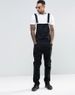 Suitable For All Seasons Style Denim White Slim Fit Slimming Men's Long Pants New Overalls For Men_mkmklike.com