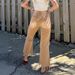 Distressed High-Waisted Wide-Leg Jeans – Vintage Washed & Hand-Ripped Boho Denim (Brown & Green, S-L)_mkmklike.com
