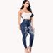 ELLE Cross-Border Foreign Trade European And American Ripped Jeans Skinny Pants For Women_mkmklike.com