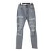 Rhinestone-Embellished Slim Fit Ripped Denim Pants Stretch Comfort Glow-Up Distressed Jeans for Men M-XXL_mkmklike.com