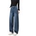 Fleece-lined Thickened Wide-leg Curved Jeans Plus-size, Petite Women, Autumn And Winter Thick Pants For Women_mkmklike.com