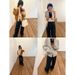 Yifu Loose Slimming Fleece-Lined Jeans For Women 2025 Winter New Daisy Embroidered Straight Pants 5715_mkmklike.com
