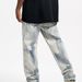 Men's Clothing Retro Straight Loose Washed Tie Dyed Straight Zipper Jeans Casual Trendy Men's_mkmklike.com
