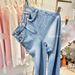 Women's High Waist Rhinestone Embellished Flared Jeans - Trendy Wide Leg Floor-Length Denim Pants For Glamorous Street Style_mkmklike.com