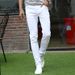 White Slim Fit Elastic Jeans Men's Fashion Long Pants Spring New Youth Denim_mkmklike.com