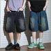 Men's Clothing Men's Retro Washed Denim Shorts Style Loose Straight Leg Mid-Length Versatile Summer Pants For Formal & Casual_mkmklike.com