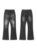 Men's Clothing Men's Slim Fit Stretch Jeans Cleanfit Washed Style High Street Vibe Black Gray Straight Leg Jeans_mkmklike.com