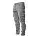 New Jeans Men's Side Pockets Small Feet Leggings NK388_mkmklike.com