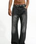 Men's Retro Whitening Flared Pants Slim Washed Jeans EF JEANS Clothing_mkmklike.com