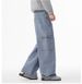 Men's Oversized Straight-Leg Jeans – Vintage Washed Denim Pants With Multi-Pocket & Streetwear Design_mkmklike.com