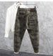Men's Camo Skinny Jeans – Stretch Fit, Washed Denim, Military-Inspired Streetwear Pants With Multi-Pockets (Sizes 27-36)_mkmklike.com