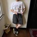 Niche Hong Kong Style Retro Washed Denim Shorts Men's Summer New Loose Trendy Brand Design Casual Five-point Pants_mkmklike.com