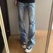 Men's American High Street Slim-Fit Jeans – High Waisted Straight Leg With Subtle Flare, Classic Blue & Black Denim For Spring & Autumn (S-XXL)_mkmklike.com