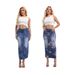 Hip-wrapped Denim Skirt, European And American All-match Slim-fit Sleeve, Back Slit Bottom, Ladies' Blue Long Skirt_mkmklike.com