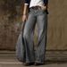 Women's Clothing Retro Fashion Casual Straight Wide Leg Pants For Women Women's Popular Jeans_mkmklike.com