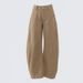 Orange Silk Women's Clothing#American-style Curved Cut Khaki Straight Wide-leg Jeans Women, New Casual Pants For_mkmklike.com