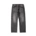 Men's Clothing Menswear | 24SS Japanese Retro Heavy Duty Stone Washed Jeans, Black/Grey Straight Leg Loose Fit Jeans For Men_mkmklike.com