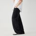 Men's Summer Jeans Trendy American Washed Casual Wide Leg Pants Midweight Cotton Blue Black High Street Fashion_mkmklike.com