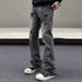 Men's Clothing Men's Straight Flared Cleanfit Pants High Street Vibe_mkmklike.com