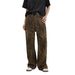 Women's Clothing Retro Leopard Print Jeans Slim Straight Loose Casual Wide Leg Pants_mkmklike.com