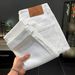 Slim Fit White Stretch Denim Jeans For Men - Comfortable Cotton Ankle-Length Casual Pants_mkmklike.com