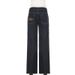 Retro Style Slim Fit Flared Jeans Low Rise Distressed Denim With Letter Embroidery For Women Versatile Commuter Trousers_mkmklike.com