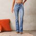 Women’s Clothing Jeans Women's Clothing Spring New Washed Street Flared Trousers_mkmklike.com