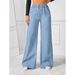 Women's High Waist Wide Leg Loose Fit Vintage Straight Denim Pants - Summer Casual Cotton Trousers In Light Blue, Dark Blue, Black (S-2xl)_mkmklike.com