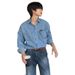 Northfold 2023 Spring And Autumn Korean Trendy Denim Men's Long Sleeve Loose Hong Kong Style Retro Versatile Casual Shirt Jacket_mkmklike.com